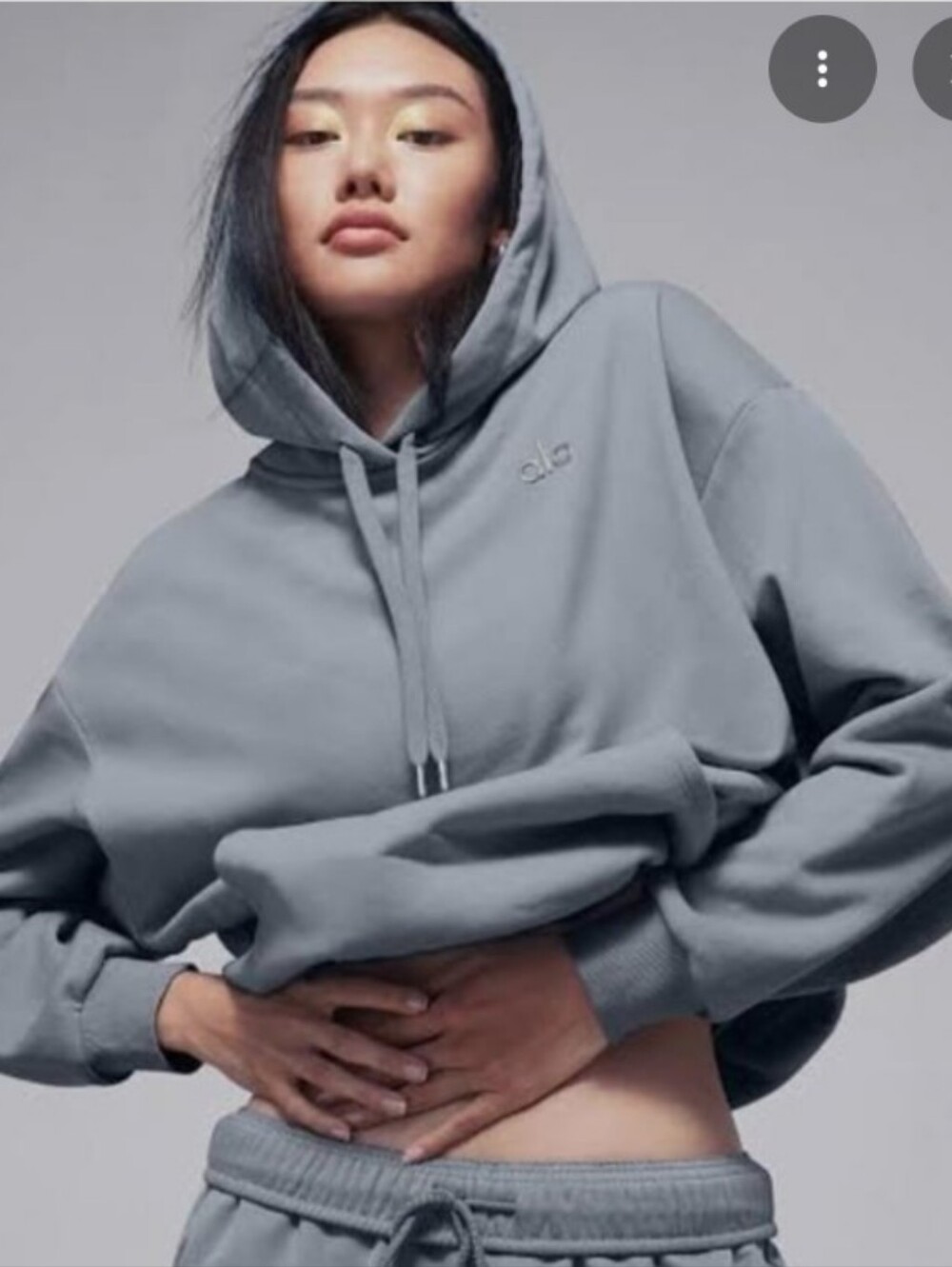 Alo Accolade Hoodie Steel Blue Unisex - Picture 2 of 7